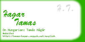 hagar tamas business card